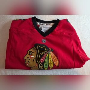 Reebok Chicago Blackhawks Red NHL Jersey with Team Logo